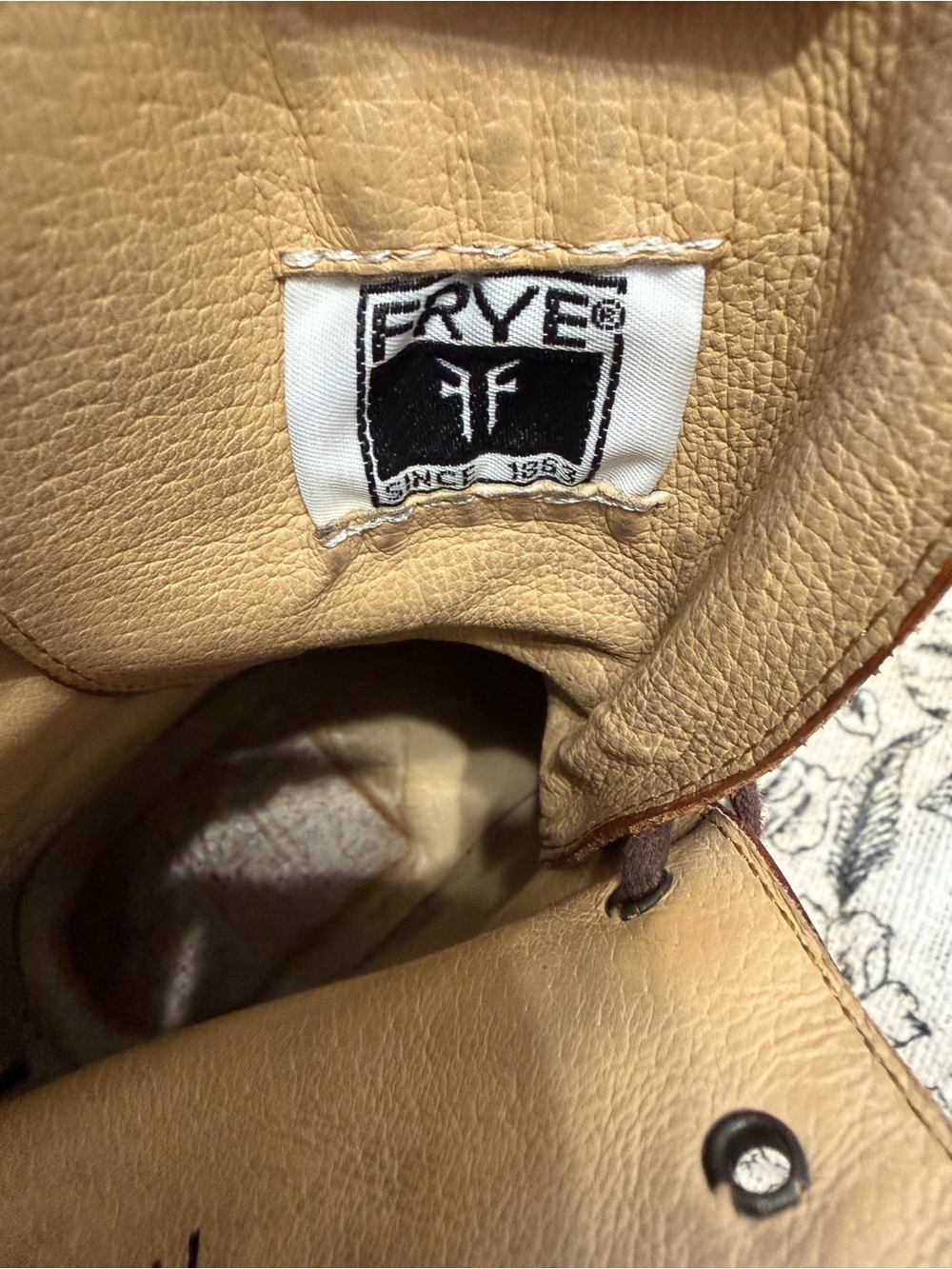FRYE leather lace-up boots Brown Leather - Picture 7 of 15